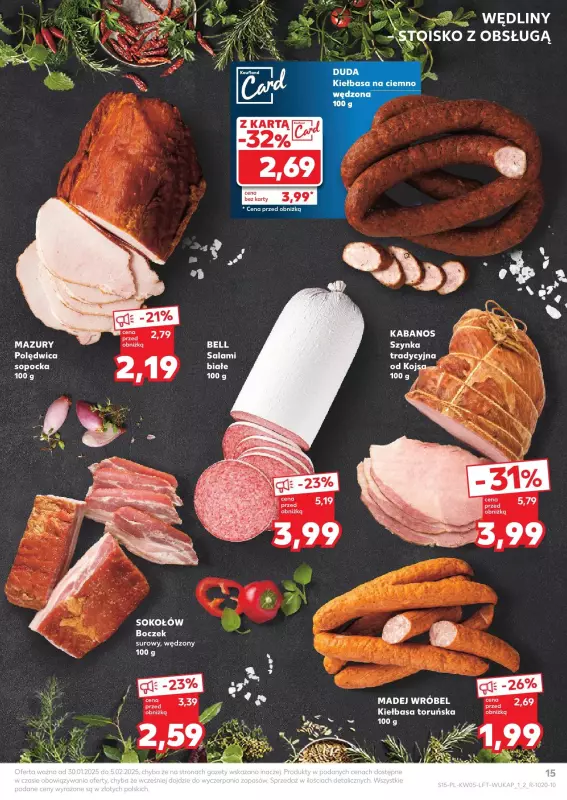 Kaufland - gazetka promocyjna Oferta Kaufland  do środy 05.02 - strona 15