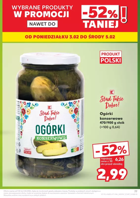 Kaufland - gazetka promocyjna Oferta Kaufland  do środy 05.02 - strona 77