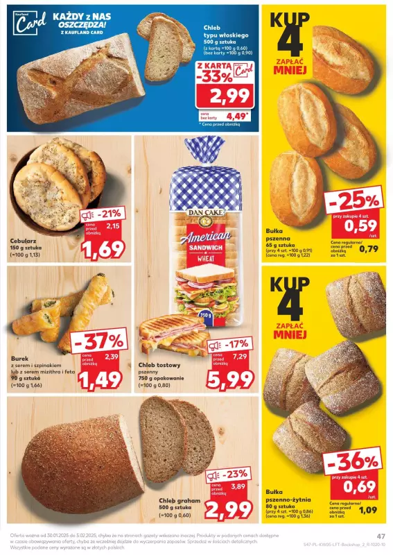 Kaufland - gazetka promocyjna Oferta Kaufland  do środy 05.02 - strona 47