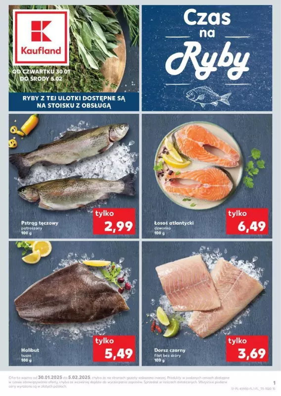 Kaufland - gazetka promocyjna Czas na ryby od czwartku 30.01 do środy 05.02