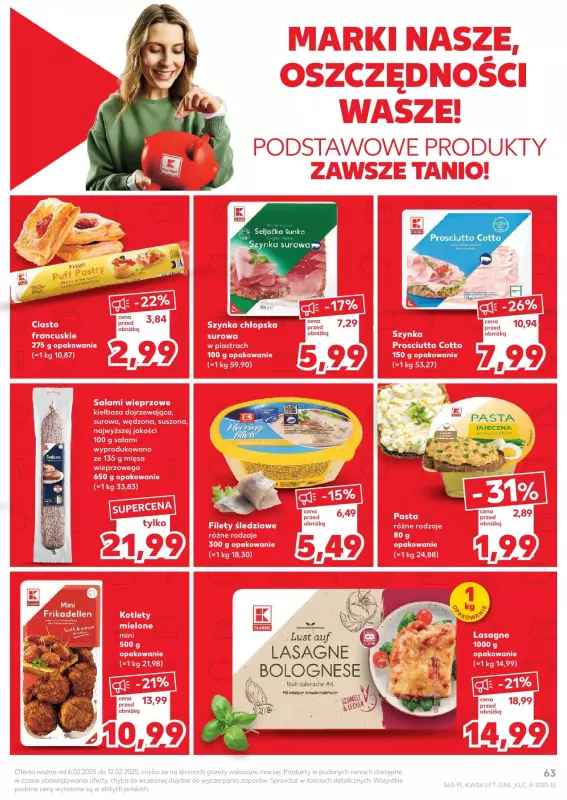 Kaufland - gazetka promocyjna Oferta Kaufland  do środy 12.02 - strona 63