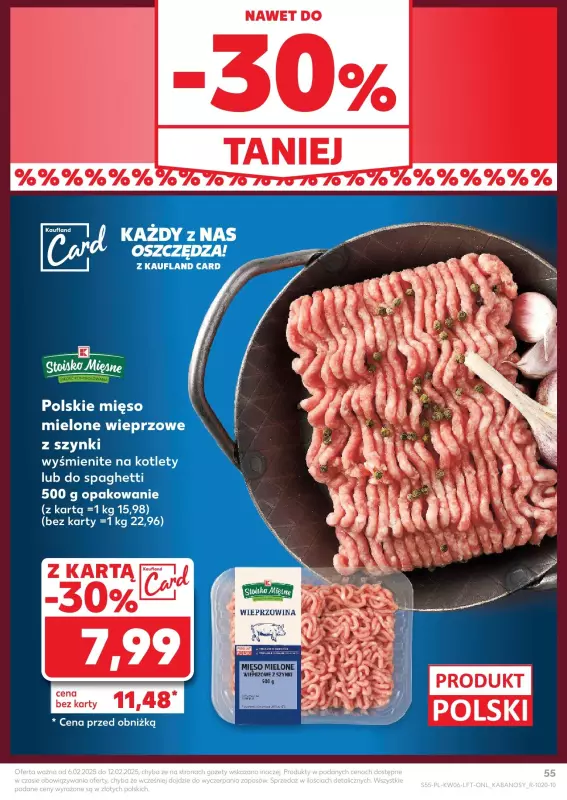 Kaufland - gazetka promocyjna Oferta Kaufland  do środy 12.02 - strona 55