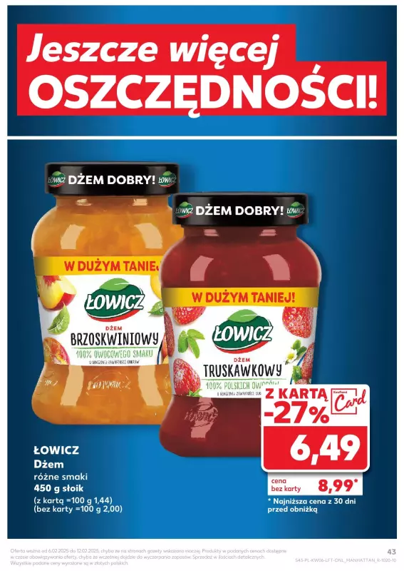 Kaufland - gazetka promocyjna Oferta Kaufland  do środy 12.02 - strona 43