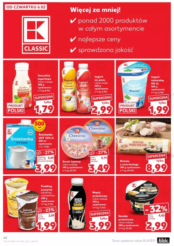 Kaufland - gazetka promocyjna Oferta Kaufland  do środy 12.02 - strona 62