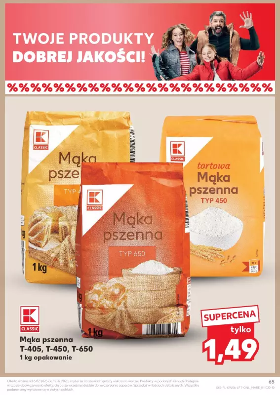 Kaufland - gazetka promocyjna Oferta Kaufland  do środy 12.02 - strona 65