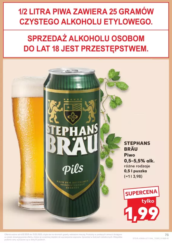 Kaufland - gazetka promocyjna Oferta Kaufland  do środy 12.02 - strona 73