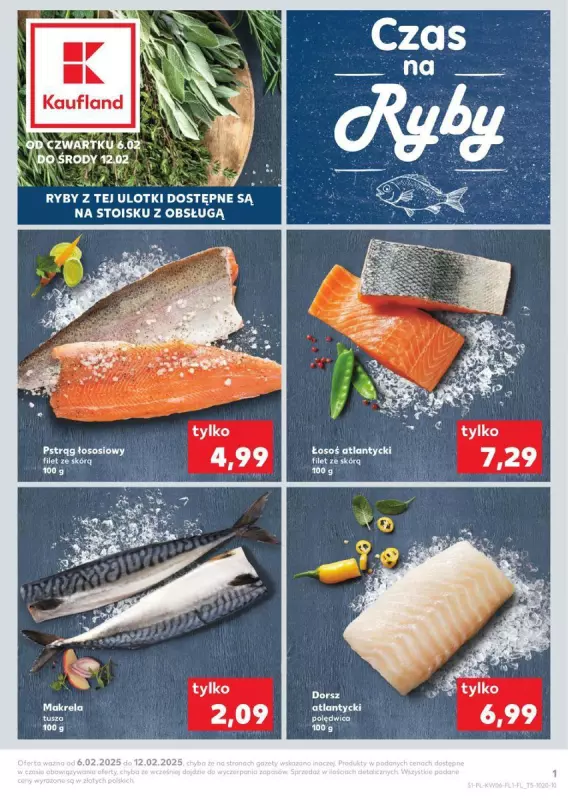 Kaufland - gazetka promocyjna Czas na ryby od czwartku 06.02 do środy 12.02