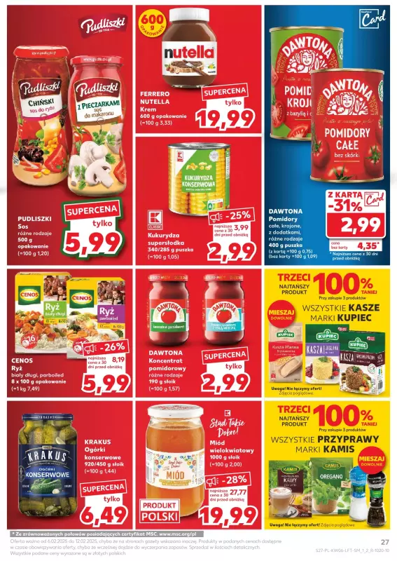 Kaufland - gazetka promocyjna Oferta Kaufland od czwartku 06.02 do środy 12.02 - strona 27