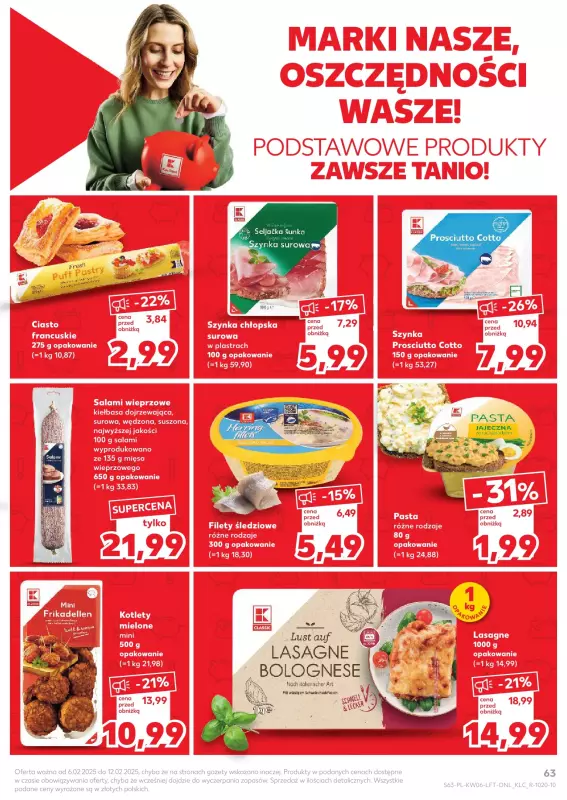 Kaufland - gazetka promocyjna Oferta Kaufland od czwartku 06.02 do środy 12.02 - strona 63