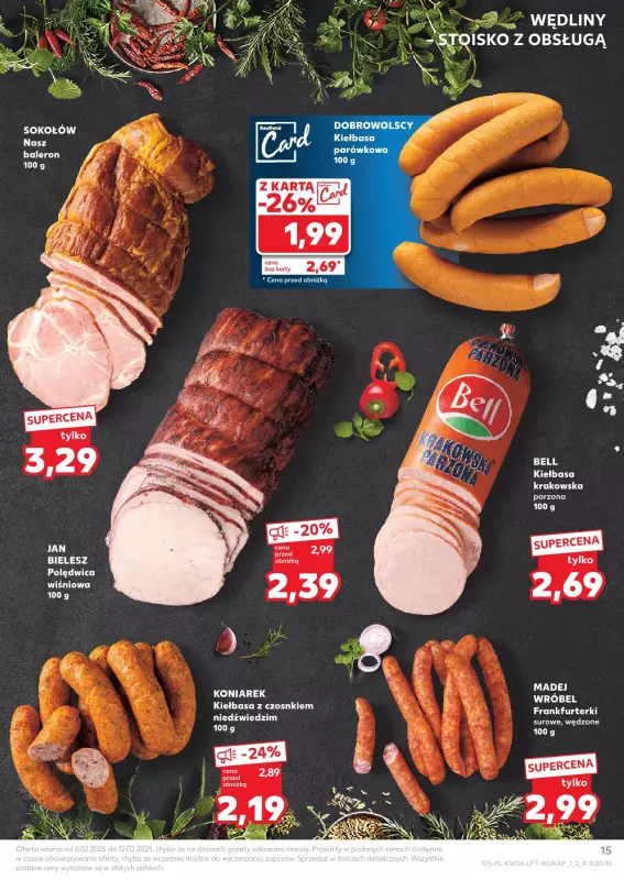 Kaufland - gazetka promocyjna Oferta Kaufland od czwartku 06.02 do środy 12.02 - strona 15