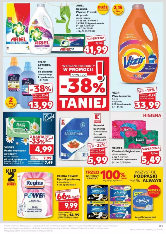 Kaufland - gazetka promocyjna Oferta Kaufland od czwartku 06.02 do środy 12.02 - strona 83