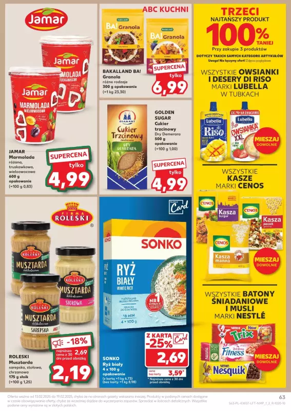 Kaufland - gazetka promocyjna Oferta Kaufland  do środy 19.02 - strona 63