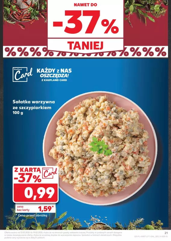 Kaufland - gazetka promocyjna Oferta Kaufland  do środy 19.02 - strona 21