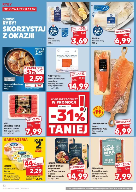 Kaufland - gazetka promocyjna Oferta Kaufland  do środy 19.02 - strona 62