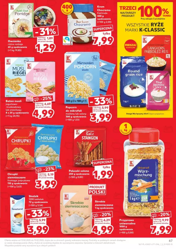 Kaufland - gazetka promocyjna Oferta Kaufland  do środy 19.02 - strona 67