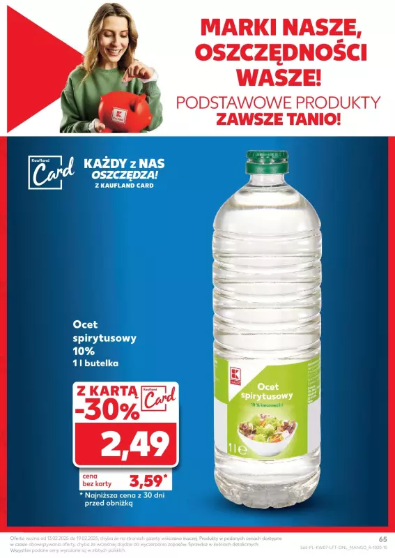 Kaufland - gazetka promocyjna Oferta Kaufland  do środy 19.02 - strona 65