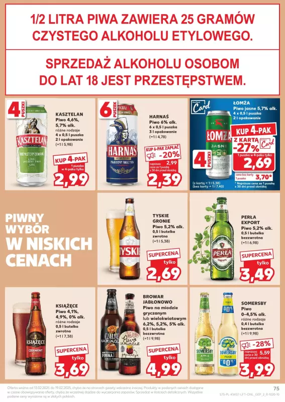 Kaufland - gazetka promocyjna Oferta Kaufland  do środy 19.02 - strona 75