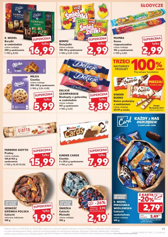 Kaufland - gazetka promocyjna Oferta Kaufland  do środy 19.02 - strona 71