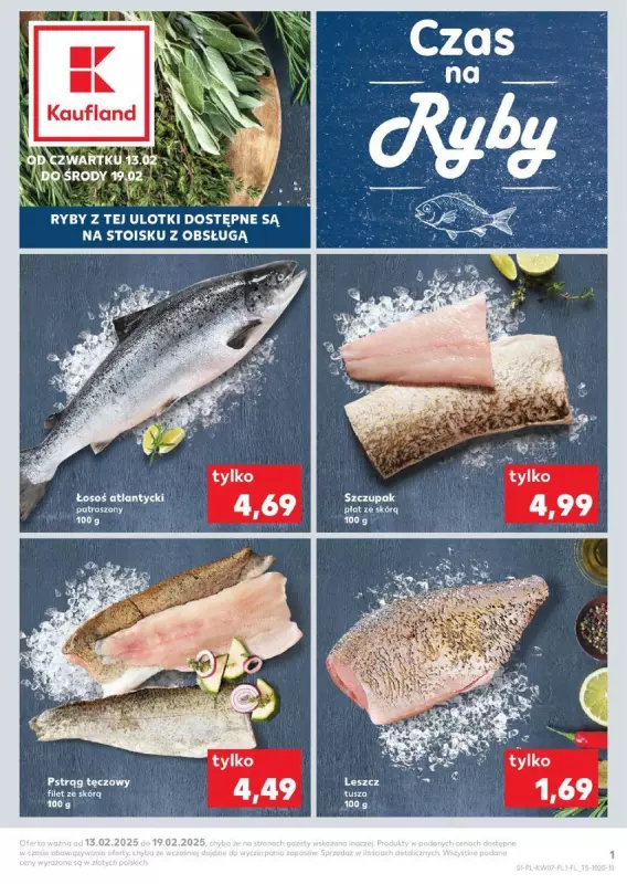 Kaufland - gazetka promocyjna Czas na ryby od czwartku 13.02 do środy 19.02