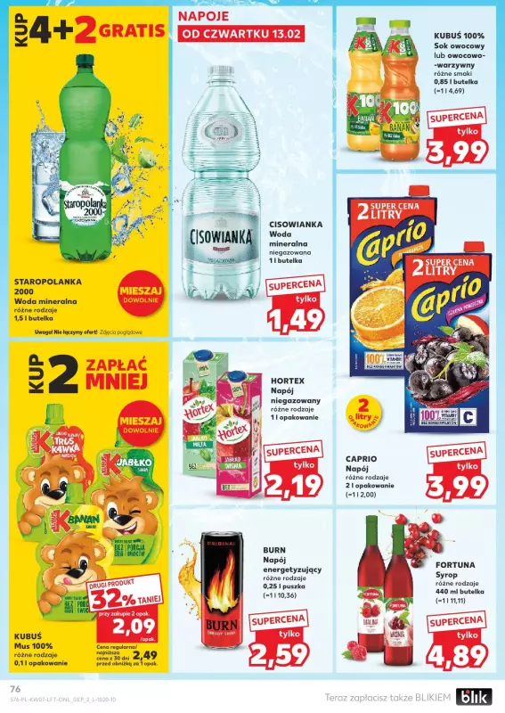 Kaufland - gazetka promocyjna Oferta Kaufland od czwartku 13.02 do środy 19.02 - strona 76