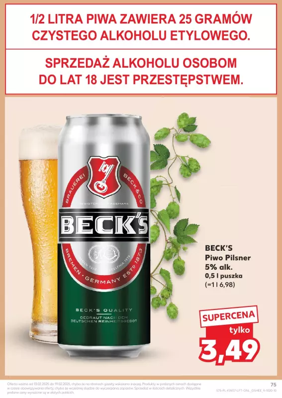 Kaufland - gazetka promocyjna Oferta Kaufland od czwartku 13.02 do środy 19.02 - strona 75