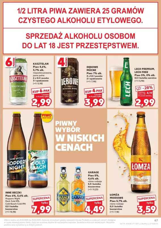 Kaufland - gazetka promocyjna Oferta Kaufland  do środy 26.02 - strona 67