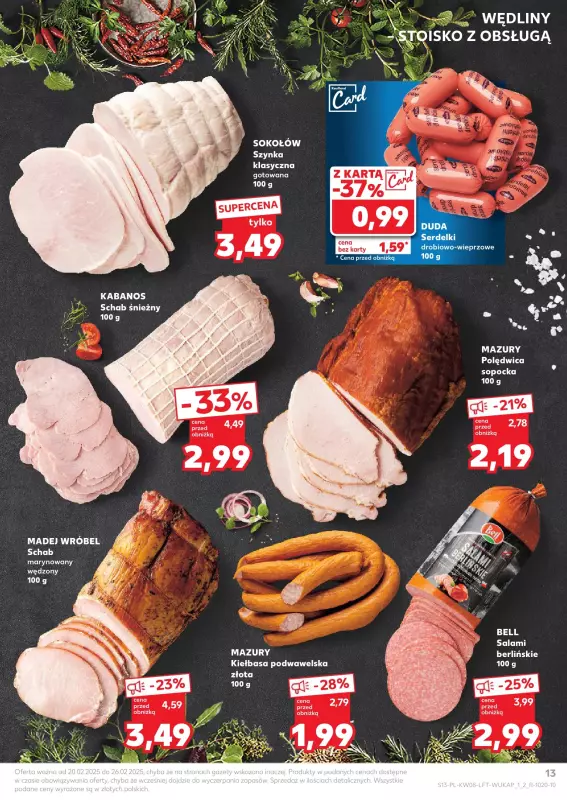 Kaufland - gazetka promocyjna Oferta Kaufland od czwartku 20.02 do środy 26.02 - strona 13