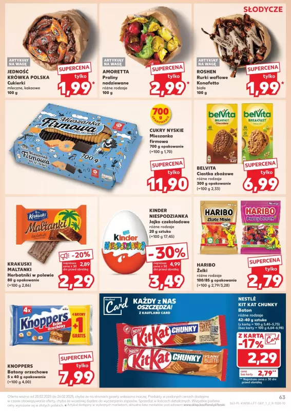 Kaufland - gazetka promocyjna Oferta Kaufland od czwartku 20.02 do środy 26.02 - strona 63