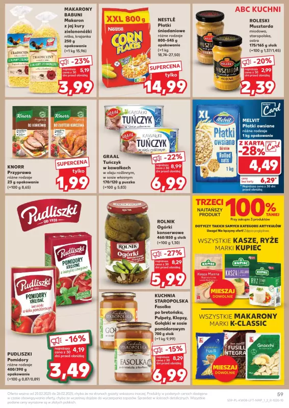 Kaufland - gazetka promocyjna Oferta Kaufland od czwartku 20.02 do środy 26.02 - strona 59