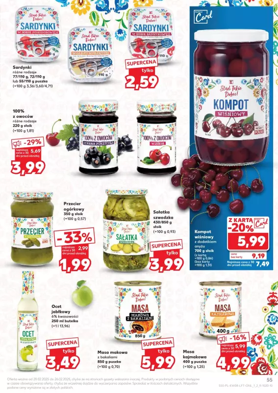 Kaufland - gazetka promocyjna Oferta Kaufland od czwartku 20.02 do środy 26.02 - strona 55