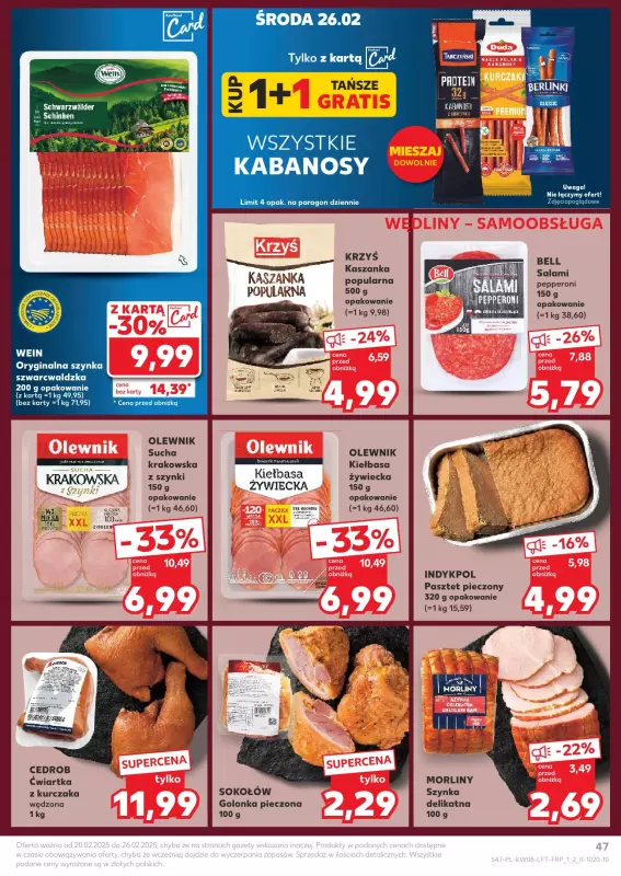 Kaufland - gazetka promocyjna Oferta Kaufland od czwartku 20.02 do środy 26.02 - strona 47