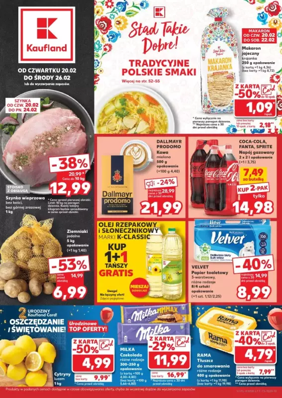 Kaufland - gazetka promocyjna Oferta Kaufland od czwartku 20.02 do środy 26.02