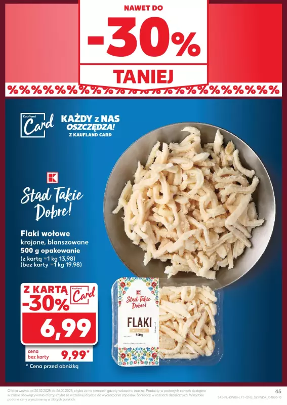 Kaufland - gazetka promocyjna Oferta Kaufland od czwartku 20.02 do środy 26.02 - strona 45