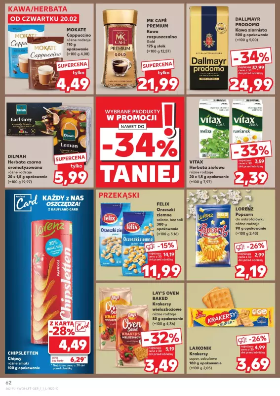 Kaufland - gazetka promocyjna Oferta Kaufland od czwartku 20.02 do środy 26.02 - strona 62