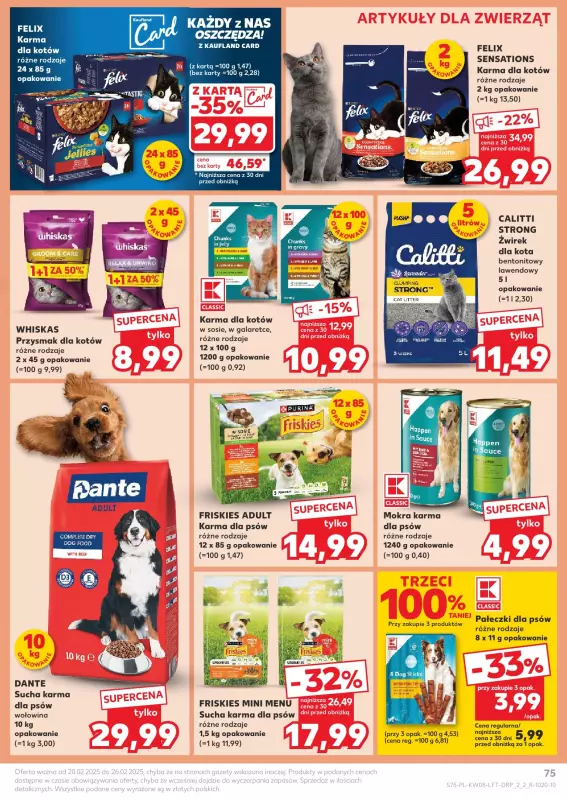 Kaufland - gazetka promocyjna Oferta Kaufland od czwartku 20.02 do środy 26.02 - strona 75