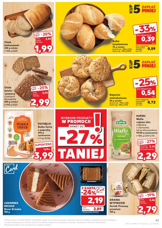 Kaufland - gazetka promocyjna Oferta Kaufland od czwartku 20.02 do środy 26.02 - strona 43