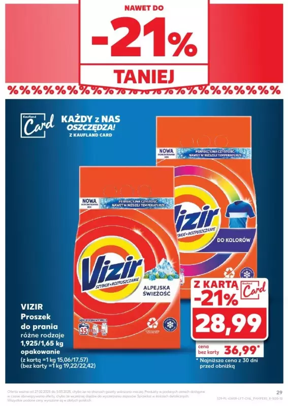 Kaufland - gazetka promocyjna Oferta Kaufland  do środy 05.03 - strona 29