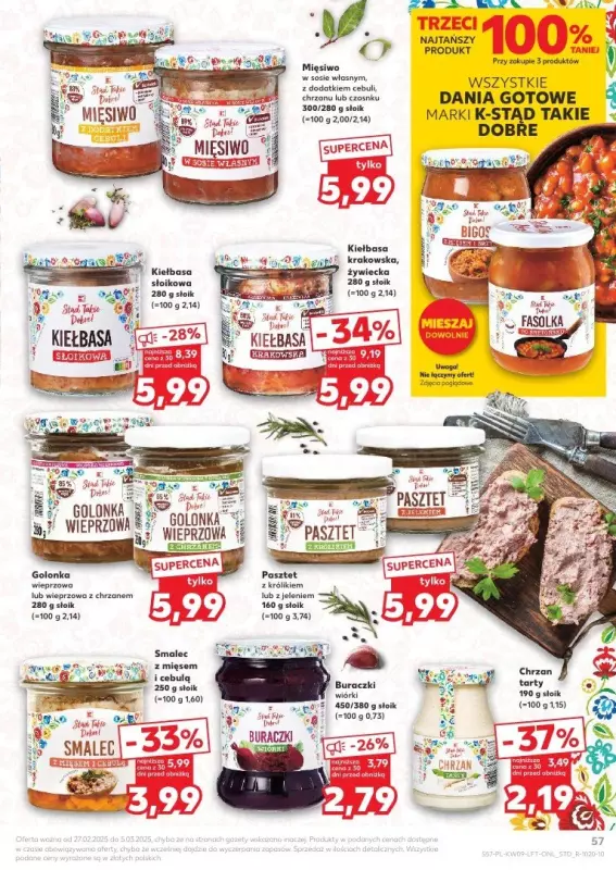 Kaufland - gazetka promocyjna Oferta Kaufland  do środy 05.03 - strona 57