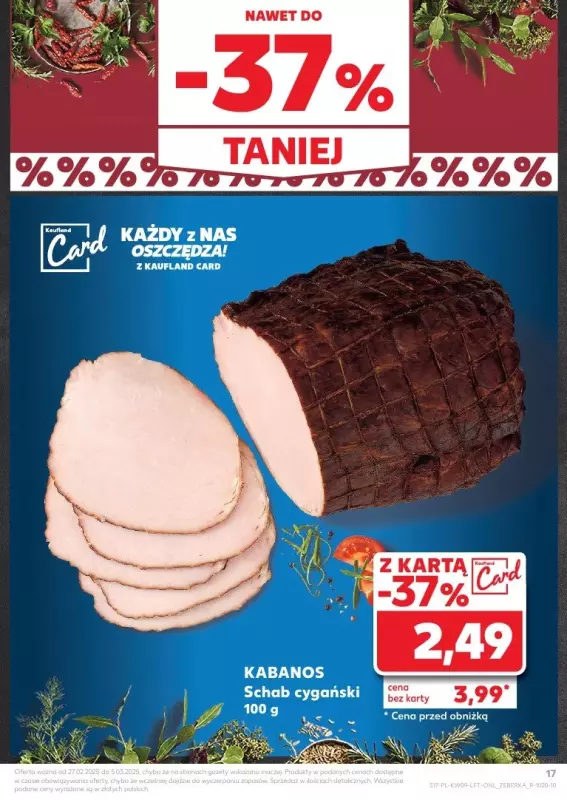 Kaufland - gazetka promocyjna Oferta Kaufland  do środy 05.03 - strona 17