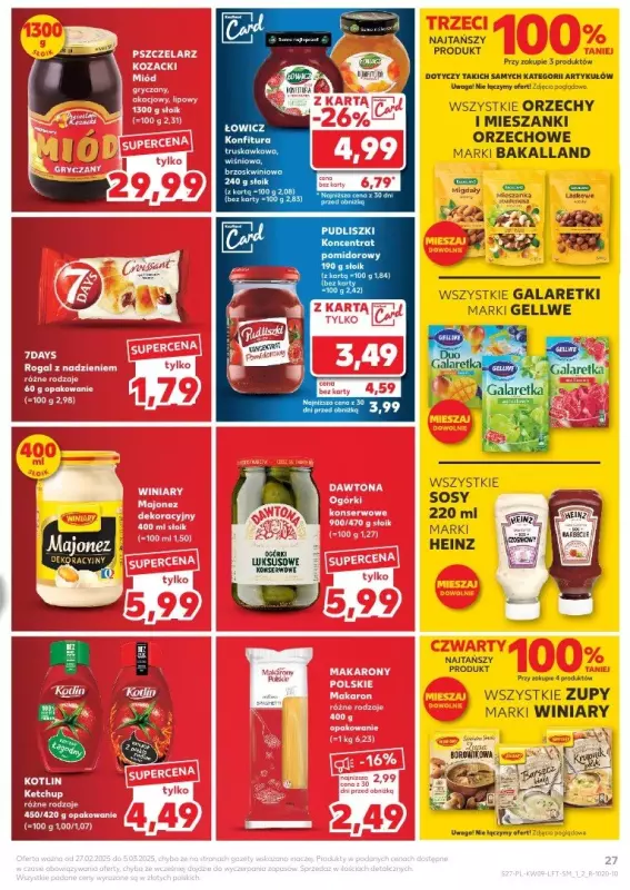 Kaufland - gazetka promocyjna Oferta Kaufland  do środy 05.03 - strona 27