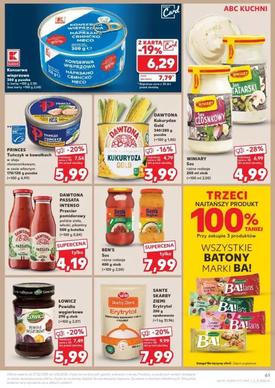 Kaufland - gazetka promocyjna Oferta Kaufland  do środy 05.03 - strona 61