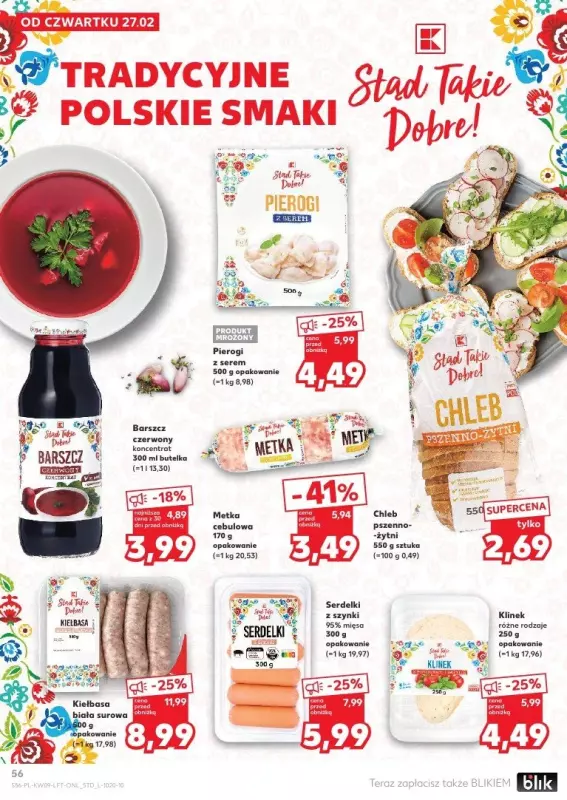 Kaufland - gazetka promocyjna Oferta Kaufland  do środy 05.03 - strona 56