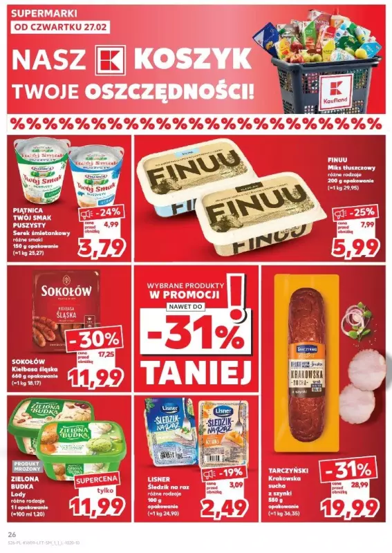 Kaufland - gazetka promocyjna Oferta Kaufland  do środy 05.03 - strona 26