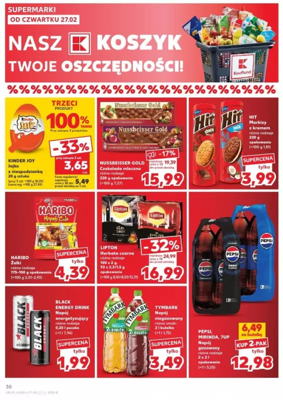 Kaufland - gazetka promocyjna Oferta Kaufland  do środy 05.03 - strona 30