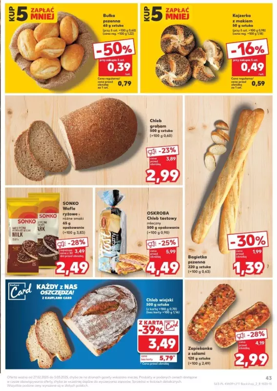 Kaufland - gazetka promocyjna Oferta Kaufland  do środy 05.03 - strona 43