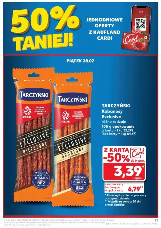 Kaufland - gazetka promocyjna Oferta Kaufland  do środy 05.03 - strona 33