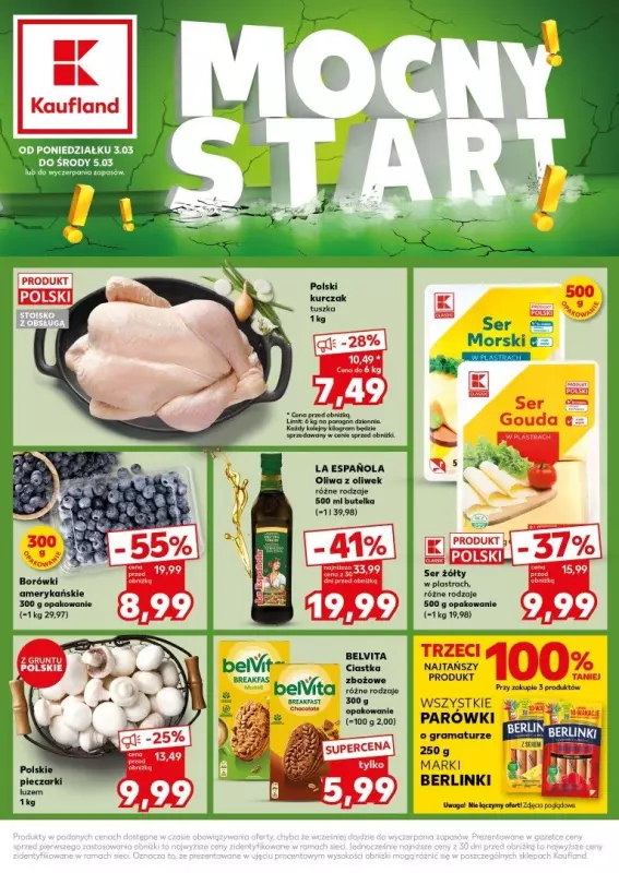 Kaufland - gazetka promocyjna Mocny Start od poniedziałku 03.03 do środy 05.03