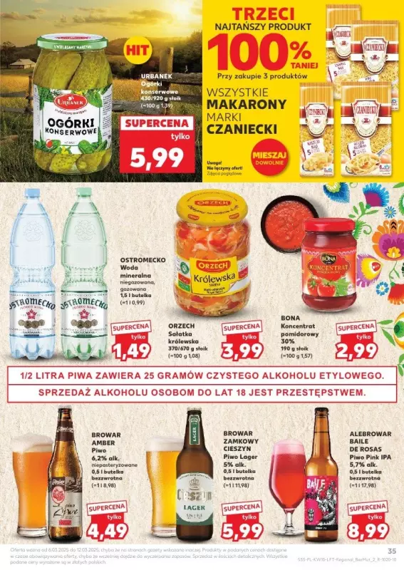 Kaufland - gazetka promocyjna Oferta Kaufland od czwartku 06.03 do środy 12.03 - strona 35