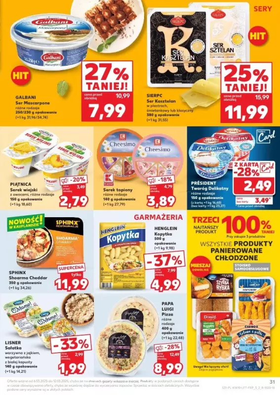 Kaufland - gazetka promocyjna Oferta Kaufland od czwartku 06.03 do środy 12.03 - strona 31