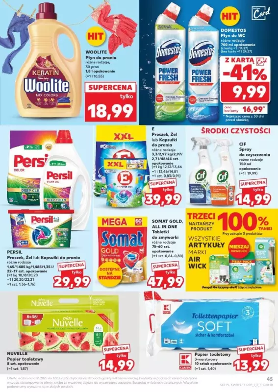 Kaufland - gazetka promocyjna Oferta Kaufland od czwartku 06.03 do środy 12.03 - strona 45